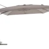 Parasol déporté en aluminium 3x3m gris mat/anthracite chiné