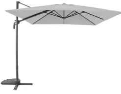 Parasol déporté inclinable Samos 5 positions gris