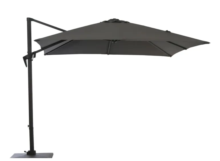 Parasol déporté ROMA 2,50x2,50m gris PRO LOISIRS
