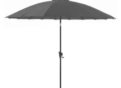 Parasol droit Pagode Ø300 cm gris PRO LOISIRS
