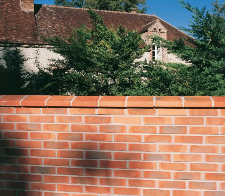 Parement Terre cuite flamme Rouge Cendré 1m²-Prix au m²