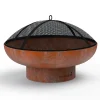 Pare-étincelles en métal noir 75 cm