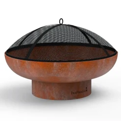 Pare-étincelles en métal noir 75 cm