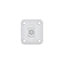 Passe caisson à rotule 50x45mm 6 pans 10mm plastique blanc