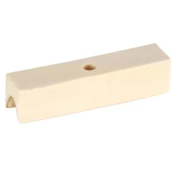 Patin pour rail à clouer Yama 38x8mm plastique blanc (x4)