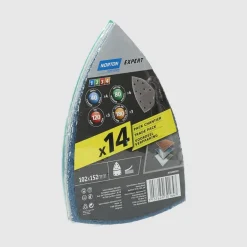 14 Patins Selfgrip 102x152mm, grain assorti NORTON EXPERT