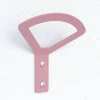 Patère salle de bain 142x143x70mm acier rose mat