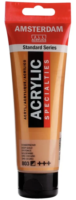 Peinture Acrylique Tube 120 ml Or Foncé 803