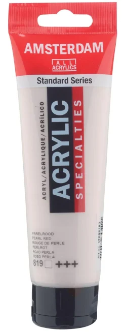 Peinture Acrylique Tube 120 ml Rouge de Perle 819