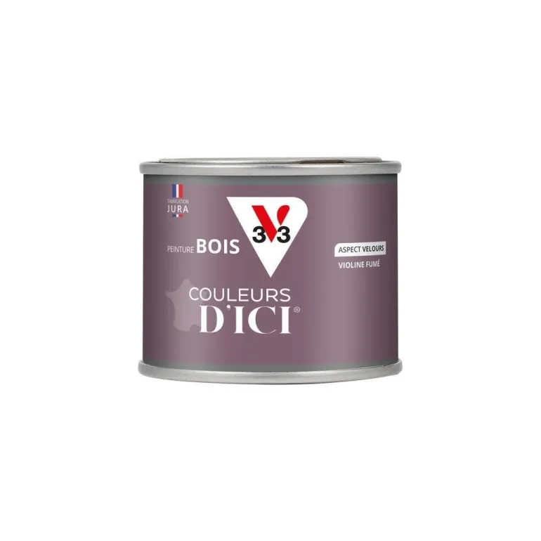 Peinture bois extérieur couleurs d'ici violine fumée 125ml