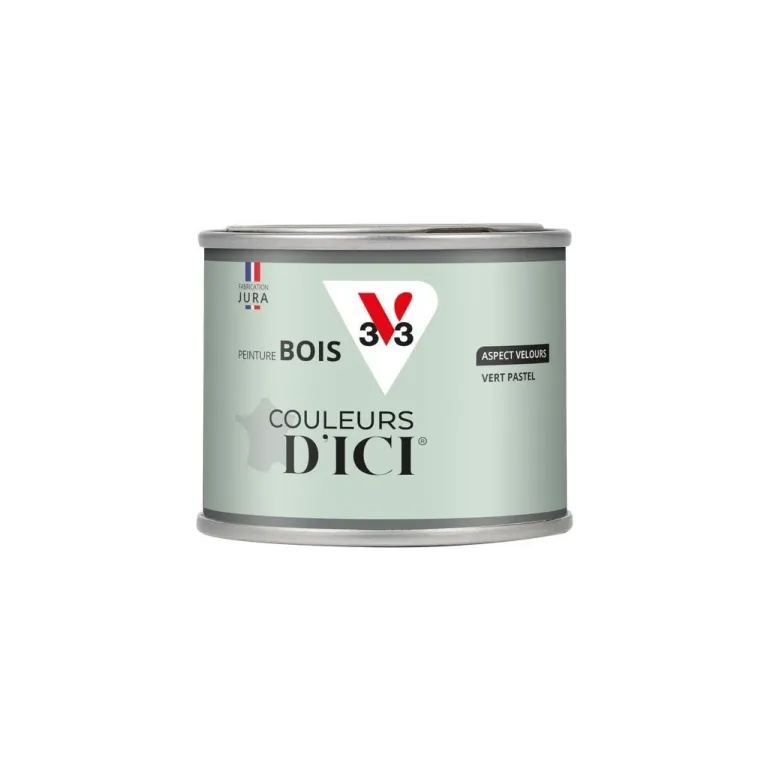 Peinture bois extérieur couleurs d'ici vert pastel 125ml V33