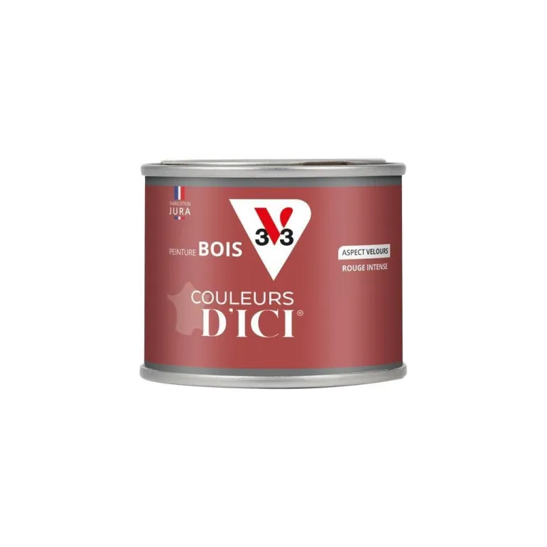 Peinture bois extérieur couleurs d'ici rouge intens 125ml