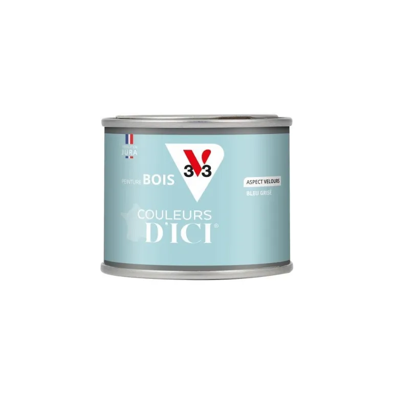 Peinture bois extérieur couleurs d'ici bleu grisé 125ml V33