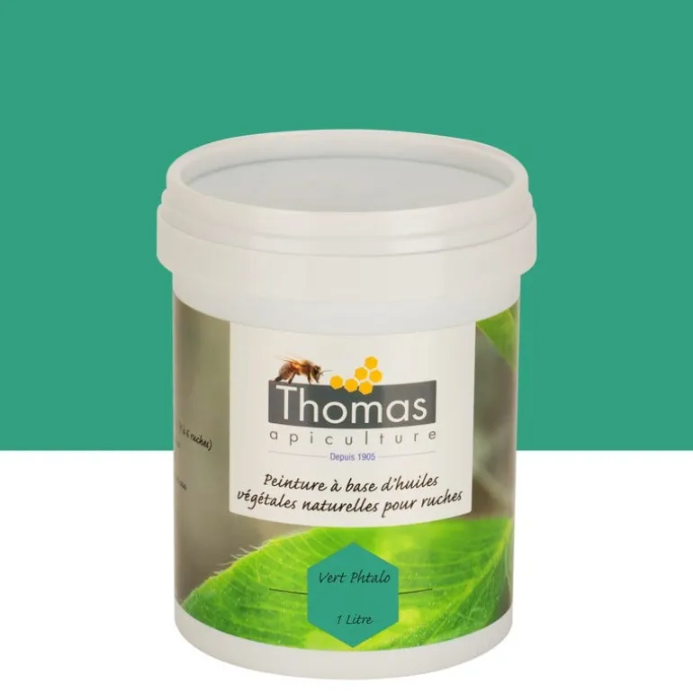 Peinture de protection aux huiles végétales 1L vert phtalo