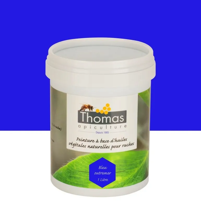 Peinture de protection aux huiles végétales 1L bleu outremer