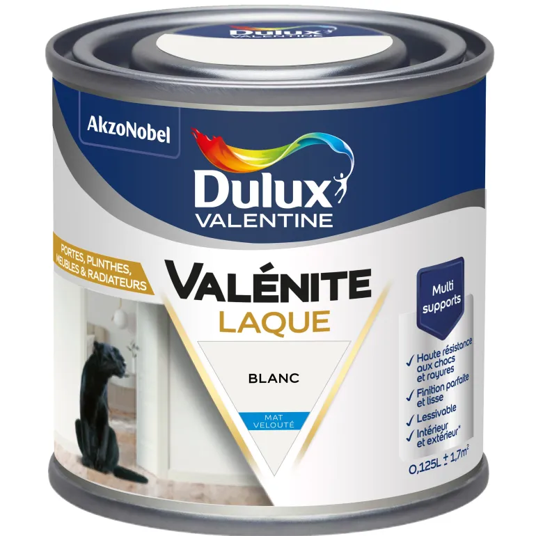 Peinture laque acrylique Valénite Blanc Mat 125ml