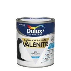 Peinture Laque Valénite Mat Gris Tendance 2L