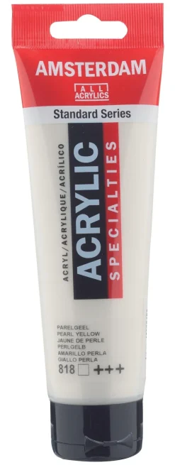 Peinture Acrylique Tube 120 ml Jaune de Perle 818