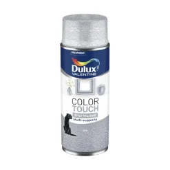 Peinture aérosol color touch effet martelé gris alu 400ml