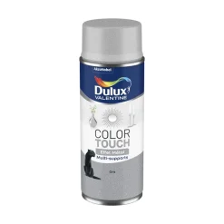 Peinture aérosol color touch effet gris métallisé 400ml