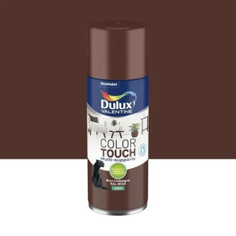 Peinture aérosol Color Touch Satin Brun Châtaigne 400ml
