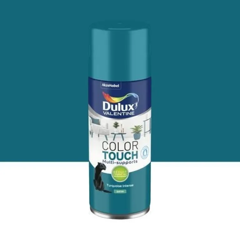 Peinture aérosol Color Touch Satin Turquoise Intense 400ml