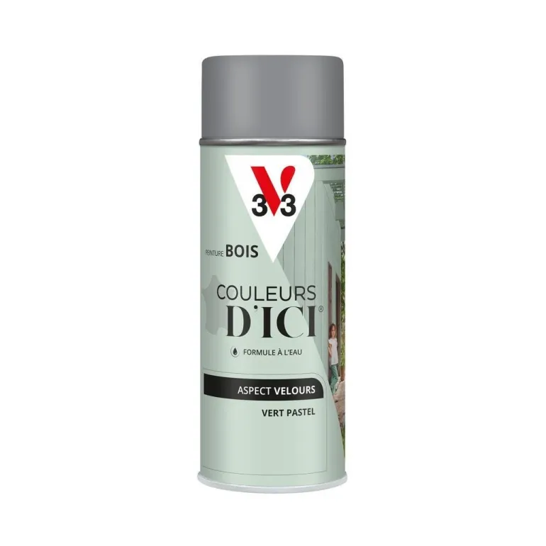 Peinture bois aérosol couleurs d'ici vert pastel 400ml V33