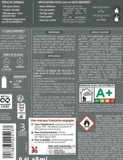 Peinture bois aérosol couleurs d'ici bleu encré 400ml V33