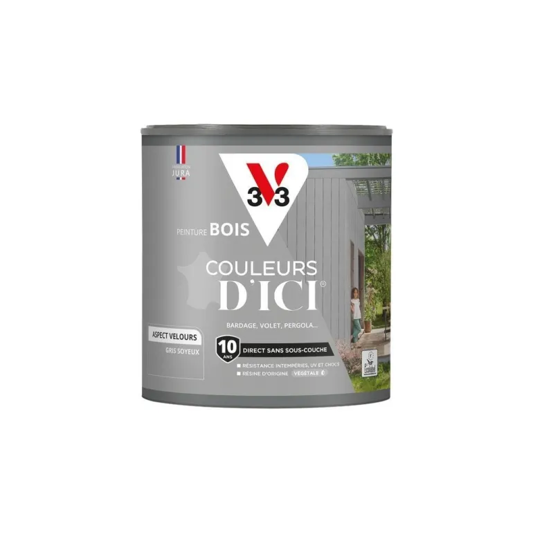 Peinture bois extérieur couleurs d'ici bleu encré 0,5L V33