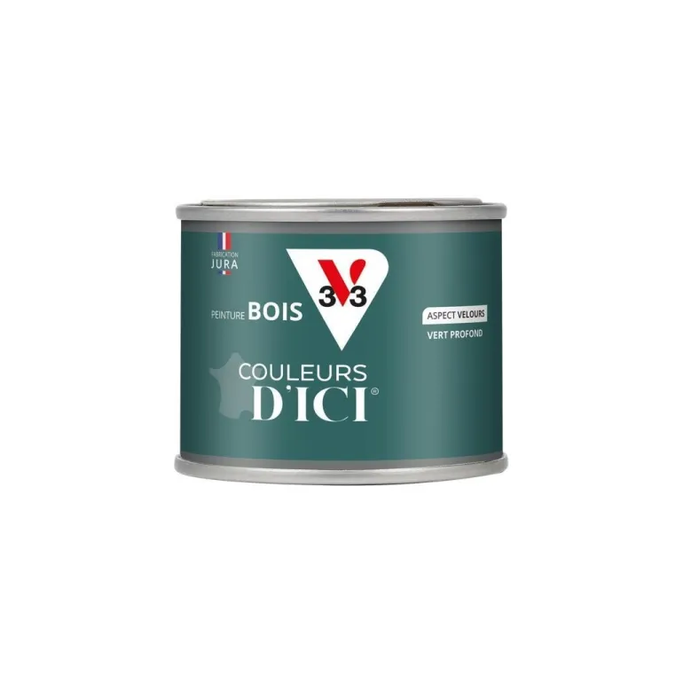 Peinture bois extérieur couleurs d'ici vert profond125ml V33
