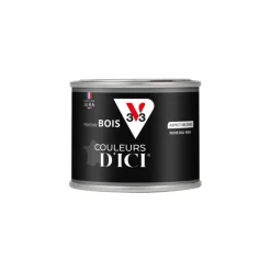 Peinture bois extérieur couleurs d'ici noir ral9005 125ml