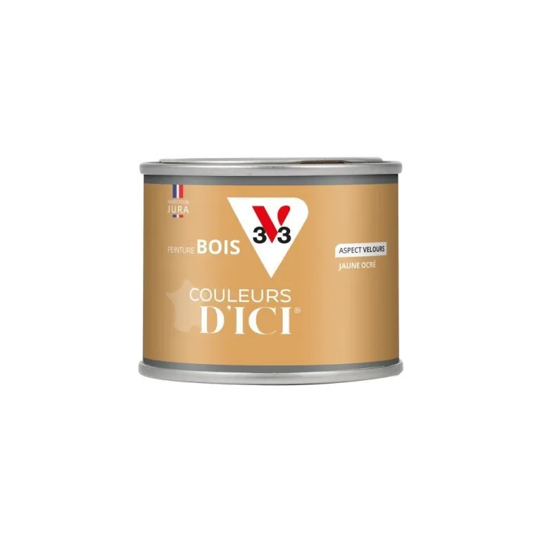 Peinture bois extérieur couleurs d'ici jaune ocré 125ml V33
