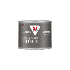 Peinture bois extérieur couleurs d'ici gris feutré 125ml V33
