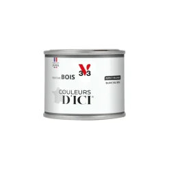 Peinture bois extérieur couleurs d'ici blanc ral9010 125ml