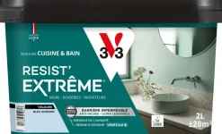 Peinture cuisine et bain Resist Extrême Bleu horizon Vel 2L