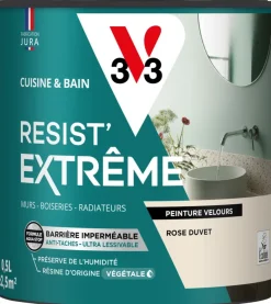 Peinture cuisine et bain Resist Extrême Bleu pétr. Vel 2L