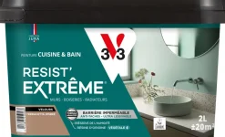 Peinture cuisine et bain Resist Extrême Gris brume Vel 0,5L