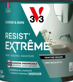 Peinture cuisine et bain Resist Extrême Eucalyptus Vel 0,5L