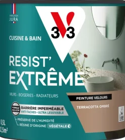 Peinture cuisine et bain Resist Extrême Terracotta Vel 0,5L