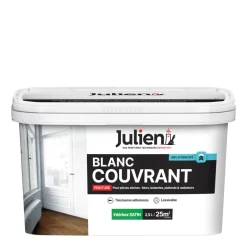 Peinture intérieure Blanc Couvrant satin base white 2,5L