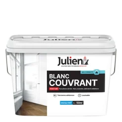 Peinture intérieure Blanc Couvrant mat base white 5L JULIEN