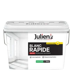 Peinture intérieure Blanc rapide satin base white 5L JULIEN