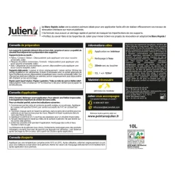 Peinture intérieure Blanc rapide satin base white 10L JULIEN