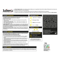 Peinture intérieure Blanc rapide mat base white 10L JULIEN