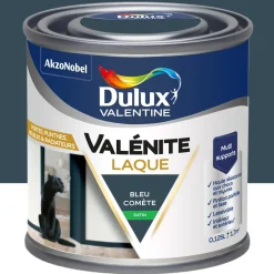 Peinture laque acrylique Valénite bleu comète satin 125ml