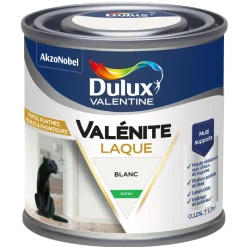 Peinture laque acrylique Valénite Blanc Satin 125ml
