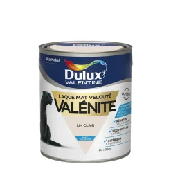 Peinture Laque Valénite Mat Lin Clair 2L