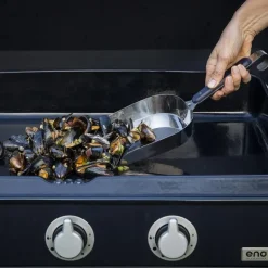 Pelle à moules en inox
