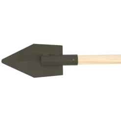 Pelle à praire 17 cm - manche 120 cm - acier noir