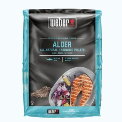 Pellets d'aulne 100% naturels 8kg WEBER